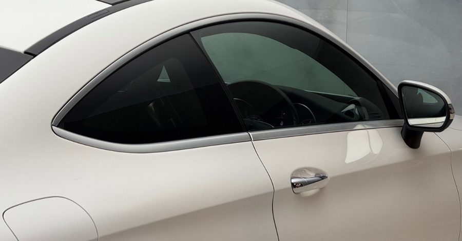 Mercedes C-Class Coupe chrome delete Oxford before