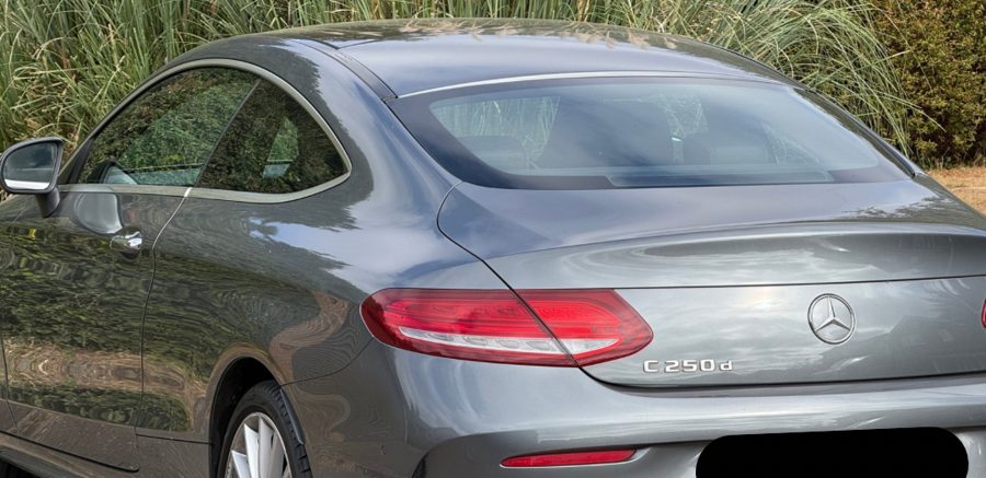 Mercedes C-Class Coupe limo tints window tinting Oxford before